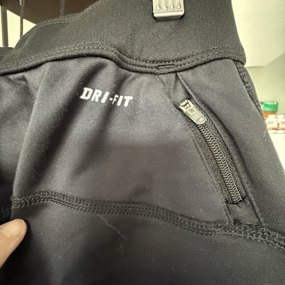 Nike Women’s Running Pants‎ Straight Zipper Leg Black Size S 28x30 - Picture 10 of 12